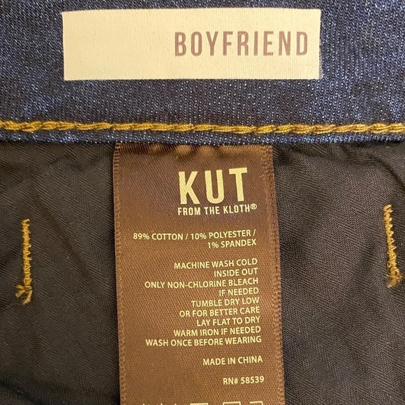 Kut From The Kloth 22W Boyfriend Jeans Stretch Womens High Rise SP094GJ6 - Picture 10 of 13